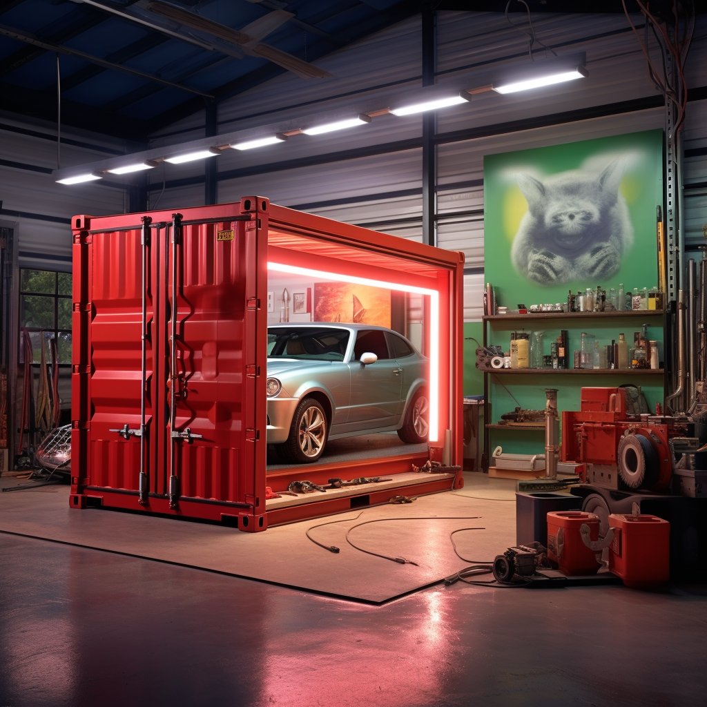 Transformer un conteneur de 20 pieds en un garage moderne et pratique