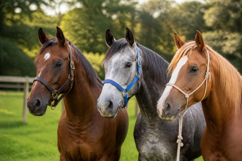 découvrez comment bien choisir le licol idéal pour votre cheval en comparant les avantages du cuir, du nylon et du licol éthologique afin d'assurer confort et sécurité.