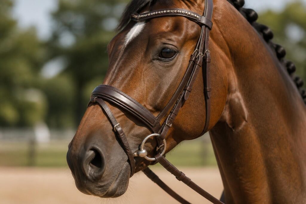 découvrez comment bien équiper la tête de votre cheval avec un filet et un mors adaptés pour assurer son confort et son contrôle optimal.
