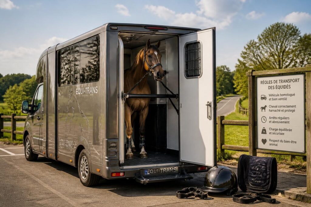 découvrez la réglementation et les conseils de sécurité essentiels pour le transport des chevaux en van, afin d'assurer leur bien-être et votre tranquillité lors de vos déplacements.