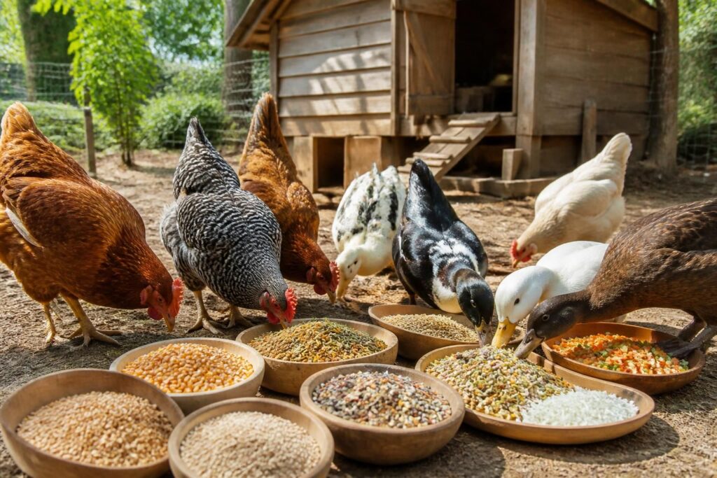 Bien nourrir sa basse-cour : grains, mélanges et compléments