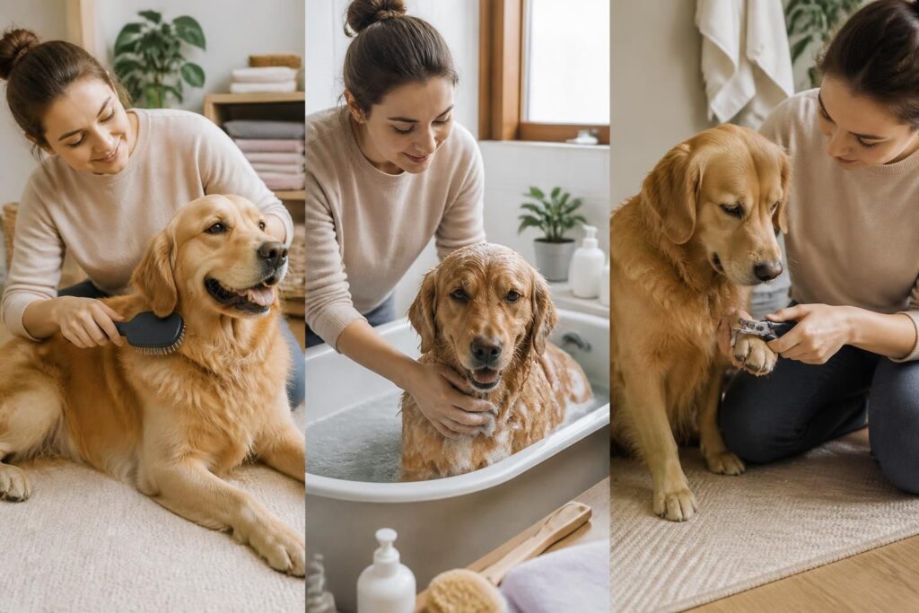 Toiletter son chien à la maison : brossage, bain et griffes