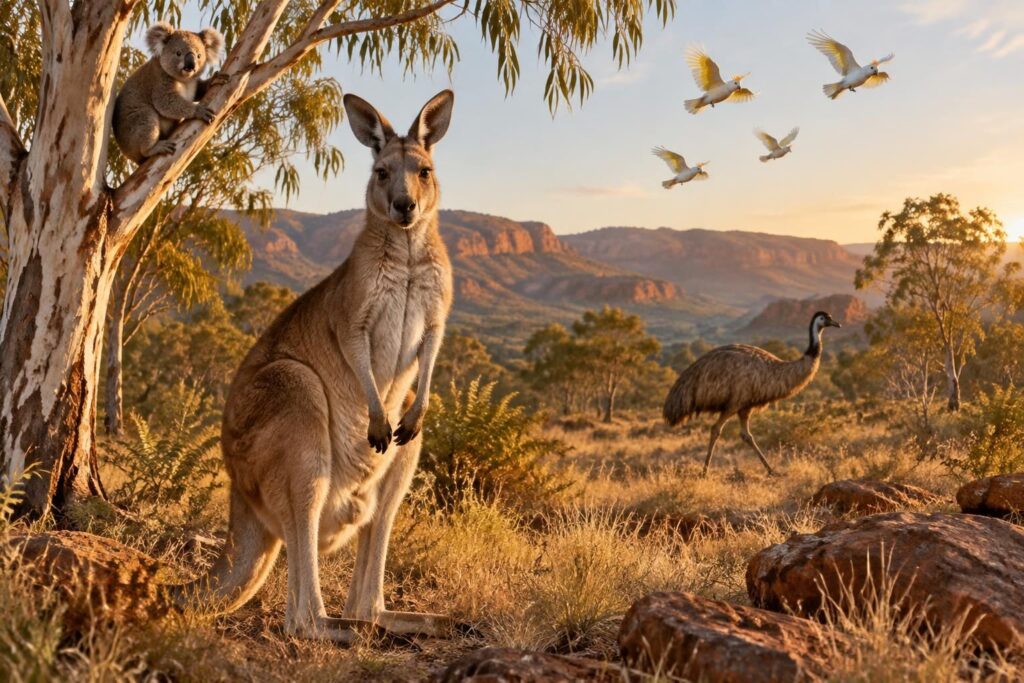 découvrez les animaux sauvages d’australie : kangourous, koalas et espèces fascinantes qui peuplent les paysages uniques du continent.